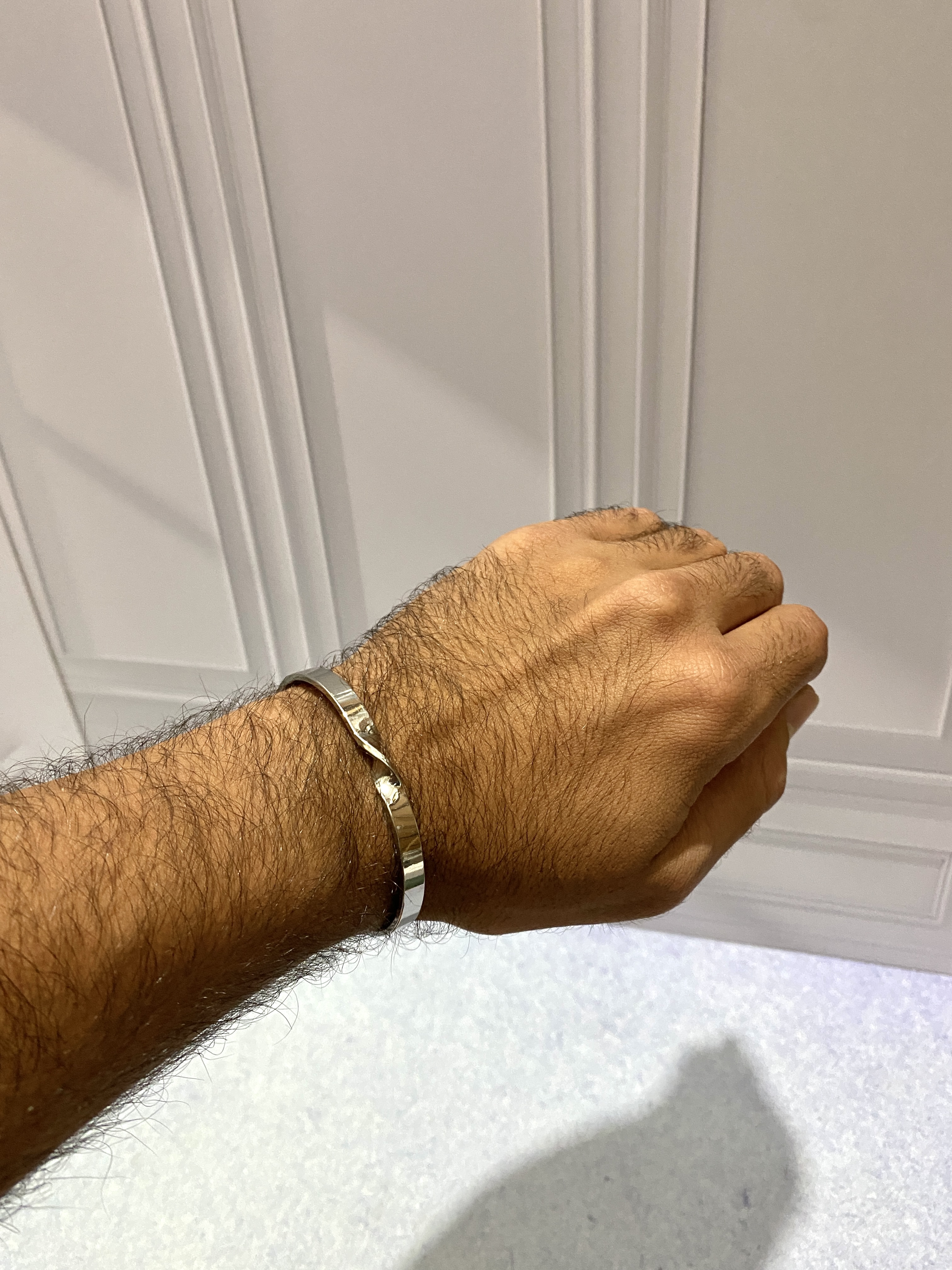 دستبند بنگل مردانه مدل پیچی